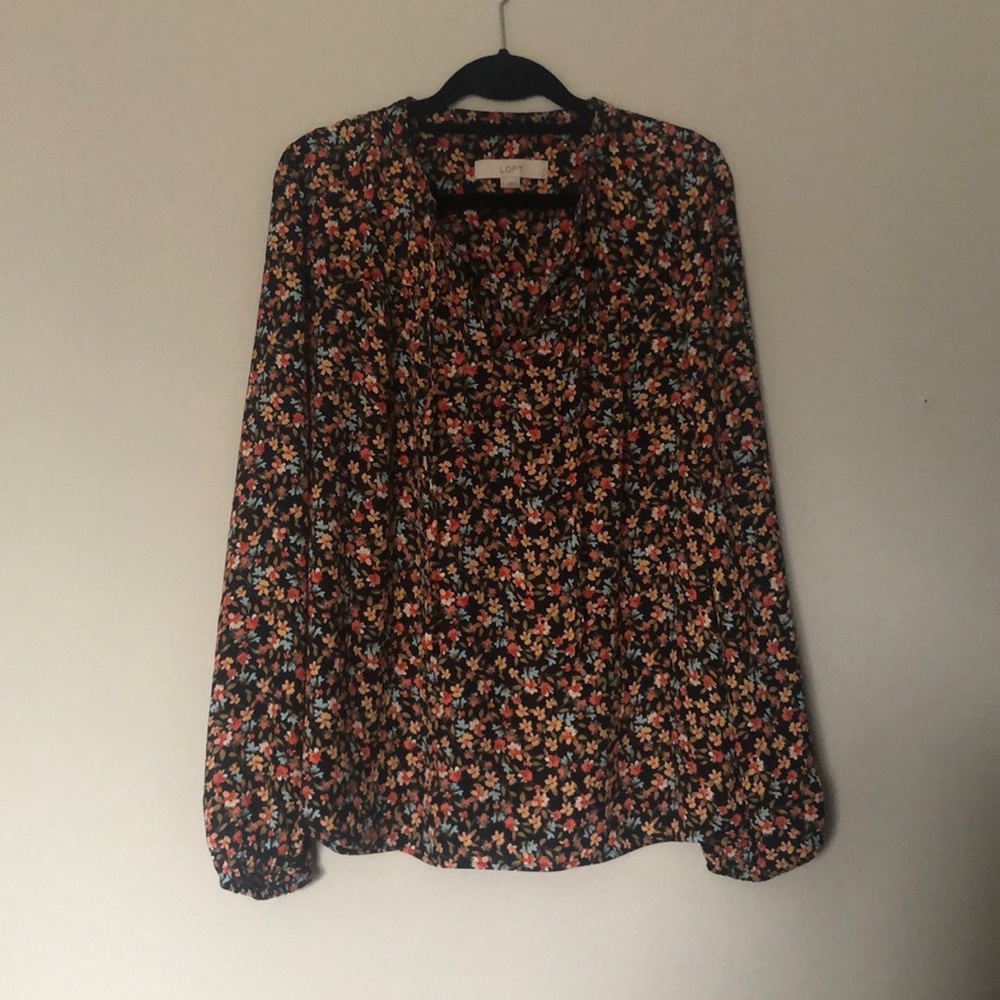 LOFT Floral Blouse